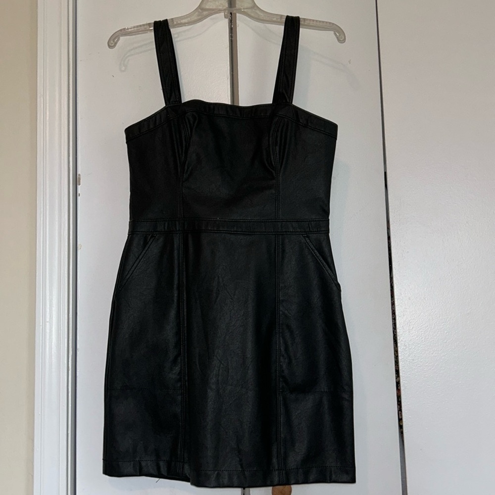 Abercrombie and Fitch faux leather dress. Size small.